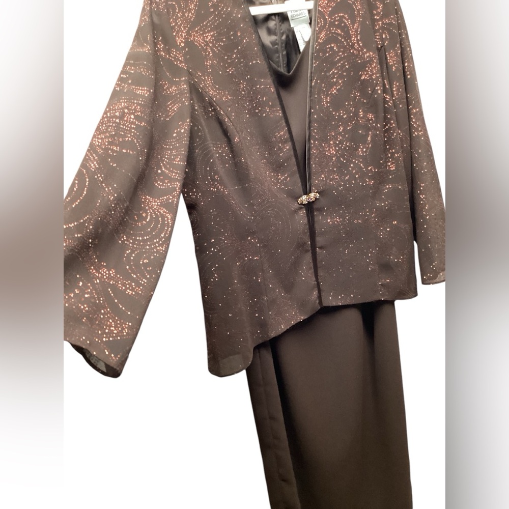 R & M Richards 2 piece Semi Formal Sheath dress with Embellished Jacket Size 14 - Picture 2 of 16